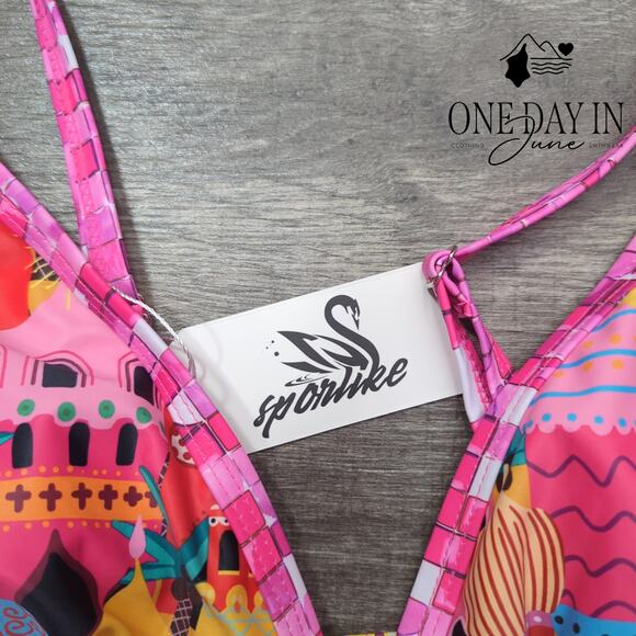 Sporlike Tummy Control One Piece Swimsuit Size M - Picture 4 of 7